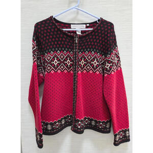 Nomadic Traders Cardigan Sweater, ramie cotton, womens size large, vintage